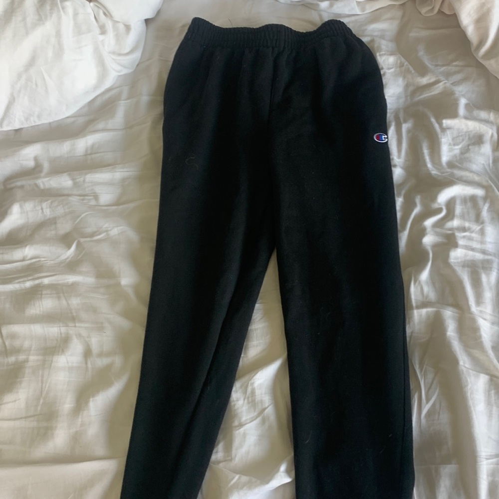 Black Champion Pants, Mens, Medium.